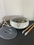 Conair Heated Hot Stone Spa Massage Kit Warmer HR10 W/ Rocks & Tongs No Manual. Fixed Price $24.99.