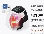Cordless Knee Massager Electric Foot With Heat And Compress Vibration. Fixed Price $110.00.