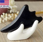 Black Buffalo Horn Massage Scraping Tool Spa Board Triangle Shape. Fixed Price $8.99.