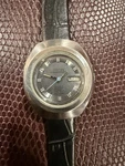 Citizen Cosmo Star Men's Automatic 21 Jewels Day/date Black Leather Strap. Fixed Price $50.00.