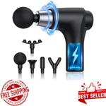 Sorudel Massage Gun Deep Tissue For Back Pain Relief With 5 Heads. Fixed Price $49.99.