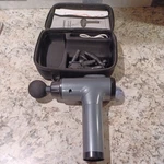 Apherma Massage Gun Handheld Deep Tissue Percussion 30 Speed Levels 8 Heads. Fixed Price $18.00.