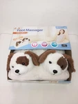 Health Touch Soft Foot Massager Relaxing Vibration Plush Puppy Dog Heads Slip-in. Fixed Price $20.00.