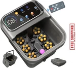 Collapsible Foot Spa Bath With Heat And Massage, Motorized Shiatsu Massager. Fixed Price $129.98.
