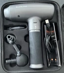 Blackleaf Relax Cordless Handheld Massage Gun Percussion Pain Relief, 2 Heads. Fixed Price $25.00.