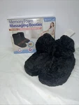 Health Touch Memory Foam Massaging Booties Women Size Small 6-8 Black. Fixed Price $14.99.