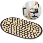 Keajvxt Feet Acupressure Mat, Wood Foldable Foot Massager Portable Grey. Fixed Price $35.09.