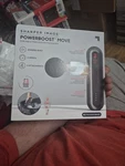 Sharper Image Powerboost Move Portable Percussion Massager Black. Fixed Price $43.00.