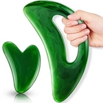 Bbto 2 Pcs Body Gua Sha Large Resin Scraping Tools With Handle For Green. Fixed Price $9.66.