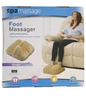 Spa Foot Massager With Beige Micro Plush Fabric, Vibration, Home/office,. Fixed Price $16.95.