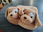 Leader Light Puppy Dog Vibrating Foot Massager Beige Battery Missing Cover. Fixed Price $16.49.