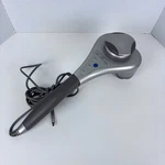 Brookstone Percussion Massager Handheld Dual Node Variable Speed Tan 235333. Fixed Price $39.95.