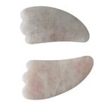 Rose Quartz Gua Sha Facial Massage Tool - Pink Set Of 2 Skincare Stone. Fixed Price $22.00.