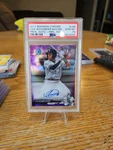 2017 Bowman Chrome Prospect Autographs Purple Refractor Luis Alexander Basabe.... Fixed Price $30.00.