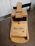 Vintage Rise Shine Wooden Shoe Care Kit Box With Brushes And Polish. Fixed Price $16.09.