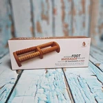 Pursonic Wooden Foot Massager Dual Knobbed Rollers New In Box. Fixed Price $17.00.
