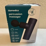 Homedics Percussion Massager Dark Blue 4 Speeds Portable 3HR HHG-301-2. Fixed Price $40.00.