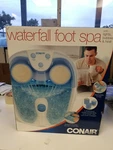 Conair Active Life Waterfall Foot Spa With Lights And Bubbles. Fixed Price $49.00.
