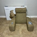 Brookstone Foldable Massaging Bed Rest. Fixed Price $54.99.