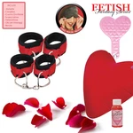 Erotic Couple Bondage Kit - Handcuffs, Massages, Valentine's Day Accessories. Fixed Price $63.85.