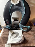 Homedics Vibration Neck Massager With Soothing Heat Teal Black & Gray Color. Fixed Price $13.00.