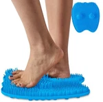 Love, Lori Shower Foot Scrubber Mat Massager Non-slip Suction Cups Blue New. Fixed Price $11.70.