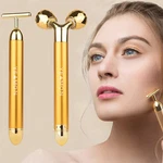 Yeamon 2 In 1 Face Massager Golden Facial Electric 3D Roller And Shape. Fixed Price $28.56.