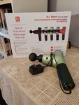 HI5 Nova Massage Gun With 7 Head Attachment Green Will Not Charge. Fixed Price $40.00.