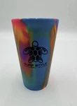 Silicone 16 Oz Beach Cup Rainbow Tie Dye Pint Sanibel Island Florida. Fixed Price $19.00.