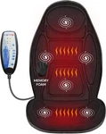 Snailax Memory Foam Seat Cushion - Back Massager With HEAT,6 Vibration. Fixed Price $89.99.