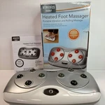 Homedics Foot Massage Dual Rolling Vibrating FMV-350 Battery Operated Tested Ok. Fixed Price $19.95.