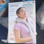 Sharper Image Shiatsu Plus Neck/shoulder Massager Cordless Heat Gray. Fixed Price $17.98.