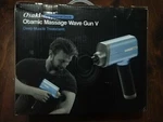 Osaki Otamic Series 5-SPEED Massage Gun With 4 Replaceable Heads In Blue. Fixed Price $99.99.