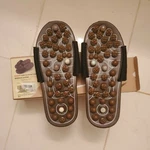 Byriver Unisex Jade BH-F003 Brown Acupuncture Points Massage Slippers Size. Fixed Price $21.99.