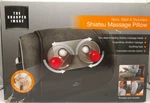 The Sharper Image Neck, Back, & Shoulders Heated Shiatsu Massage Pillow Open Box. Fixed Price $39.88.