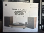1 By One Renewed Vibrations Turntable Hi-fi System W/ Speakers Wireless Play. Fixed Price $229.00.
