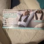 Flexworks Shiatsu Massager Heated 8 Nodes Home & Car Adapter Black. Fixed Price $60.00.