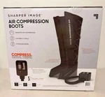 Sharper Image Air Compression Boots Large/xl Massager 5 Modes Levels - Black. Fixed Price $167.42.