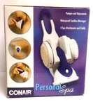 Conair Personal Spa For Shower, Cordless Massager With 3 Attachments- New.. Fixed Price $19.00.