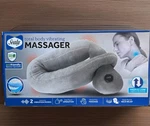 New Sealy Vibrating Body Pillow Massager Plush Gray Fleece 2 Mode Battery Power. Fixed Price $34.99.