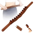 Wooden Guasha Massager Stick With 34 -beads Lymphatic Drainage And Pain Relief. Fixed Price $32.99.