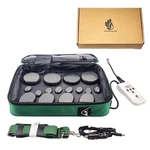 Portable Electric Spa Massage Warmer Set, 16 Basalt Hot Stones.. Fixed Price $114.92.