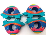 Lot Of 4 Hand Carved Wooden Colorful Turtle Napkin Ring Holders Tropical *read. Fixed Price $9.00.
