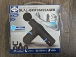 Sealy Dual-grip Body Massage Gun, 5 Speed, 4 Heads, Usb Recharge, Black, New. Fixed Price $19.50.