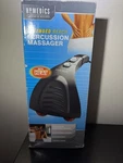 Homedics HHP-300 Massager W/heat Extendable Hand Held Percussion In Box Works. Fixed Price $40.00.