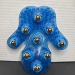 Palm Shaped Glove Body Massager With (9) 360-DEGREE-ROLLER Metal Balls. Fixed Price $25.00.