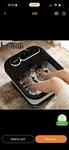 Beinilai Foot Bath Spa Massager With Heat Bubbles Rolling Pedicure Black. Fixed Price $60.00.