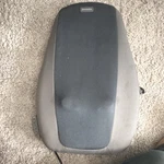 Homedics MCS-750H Shiatsu Heated Back Massage Cushion, Gray/black Fabric. Fixed Price $26.00.