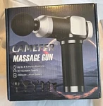 Camefer Massage Gun, Heads, 30 Speeds, 2500MAH Battery, 4-6HR Cordless Use. Fixed Price $21.25.