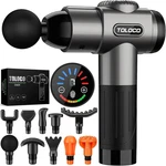 Toloco Massage Gun, Deep Tissue Back For Athletes Pain Grey. Fixed Price $66.49.